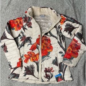 Columbia Floral Jacket - Red and Cream
